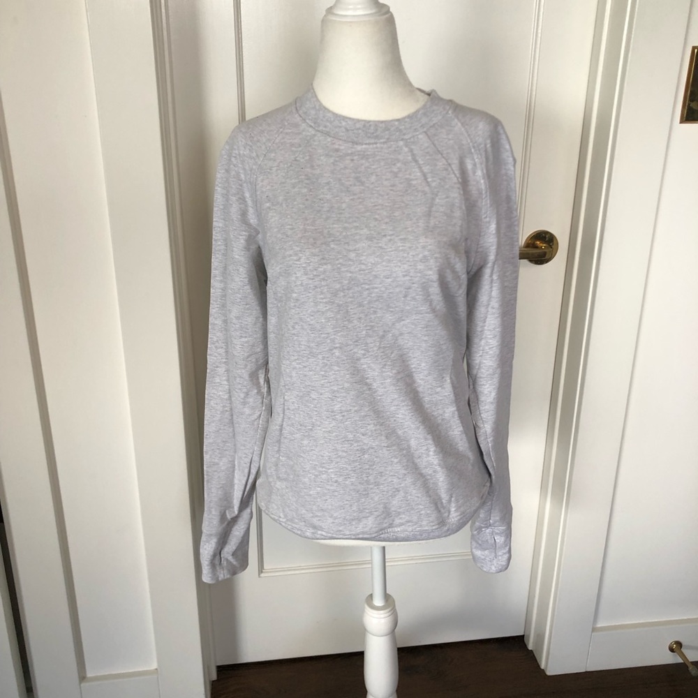 Like New Lululemon Softstreme Gray Sweatshirt Sz 10